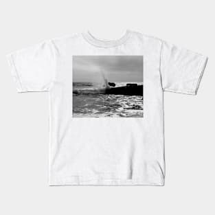 Splash. Panther Beach, California 2012 Kids T-Shirt